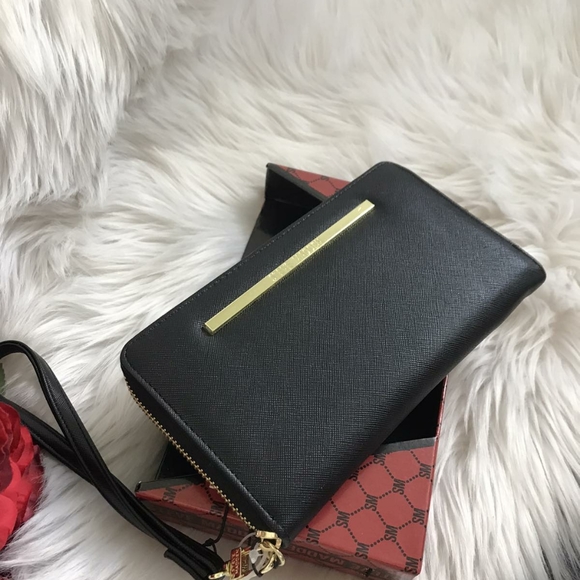 NWT STEVE MADDEN ZIP AROUND WALLET WRISTLET CASE WITH BOX - Picture 6 of 7
